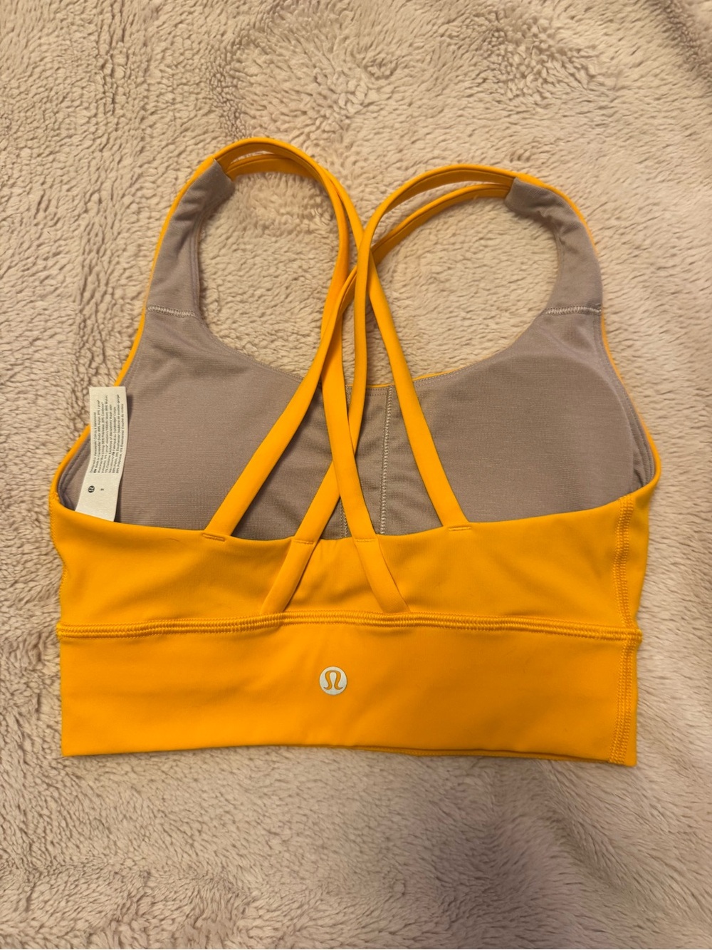 lululemon athletica Yellow Sports Bra size 2 - Picture 2 of 3
